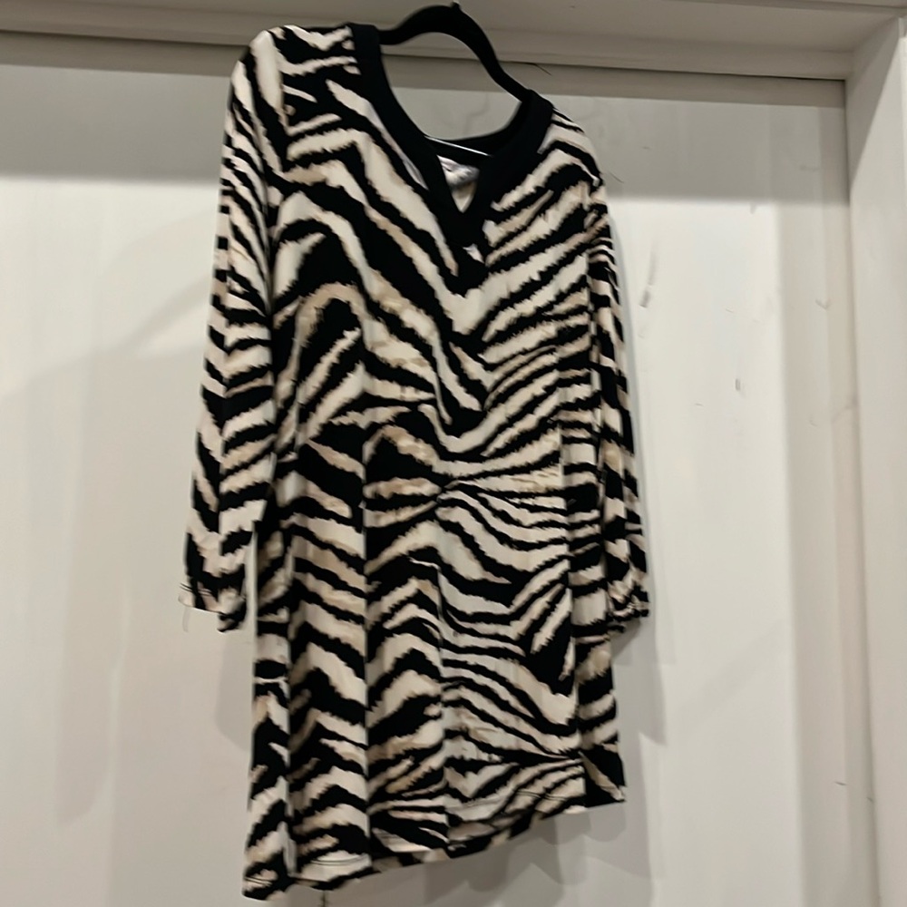 Allison Dailey tiger stripe tunic